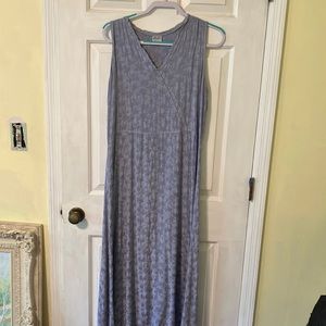 CP Shades sleeveless purple floral brocade rayon dress M